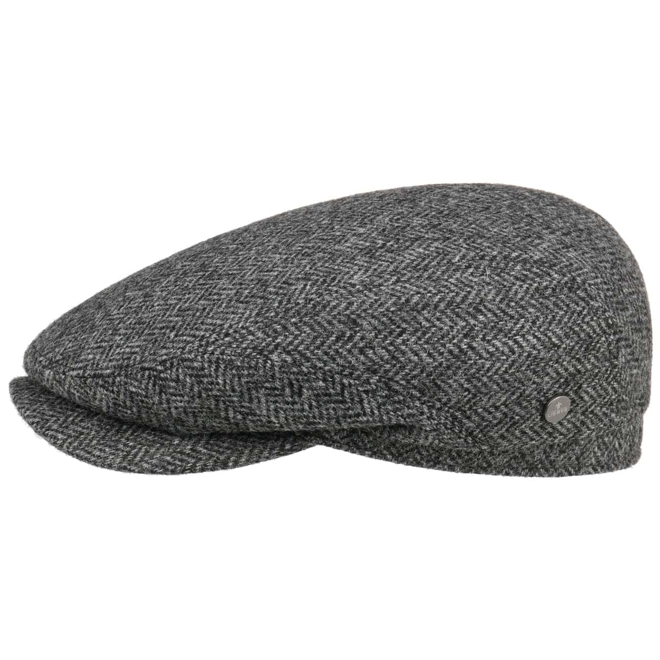 Crimson Wool Herringbone Flat Cap - JJ Hat Center ®