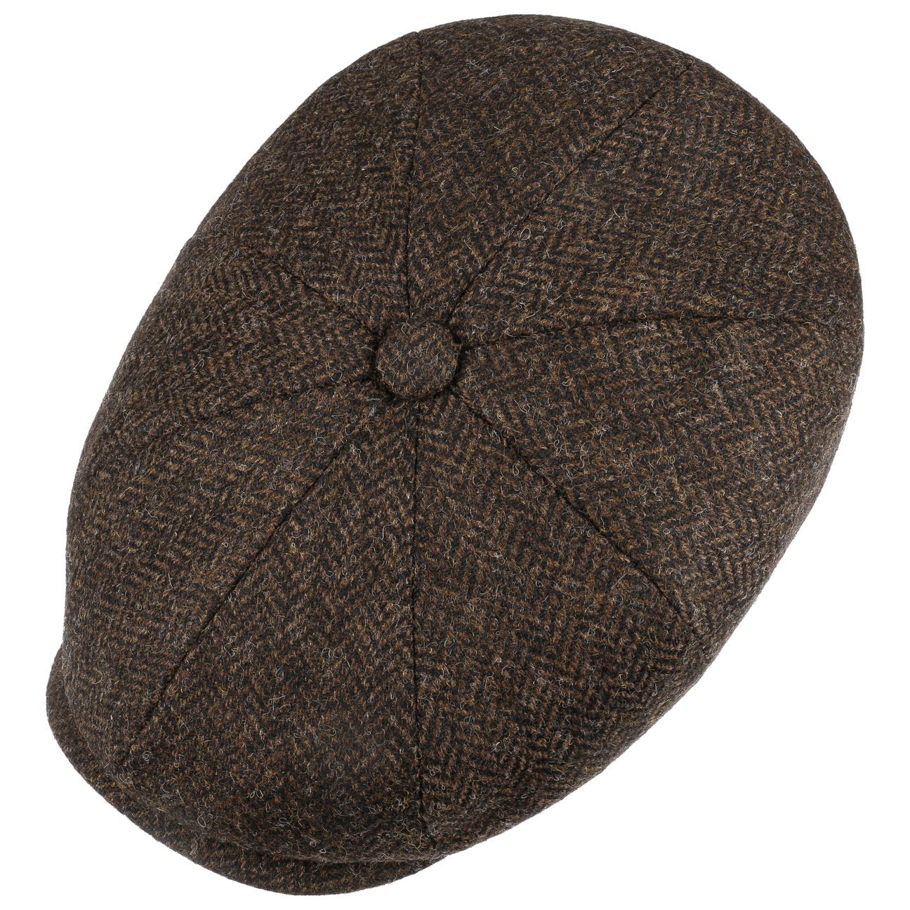 Carlsen Wool Herringbone Flat Cap - JJ Hat Center ®