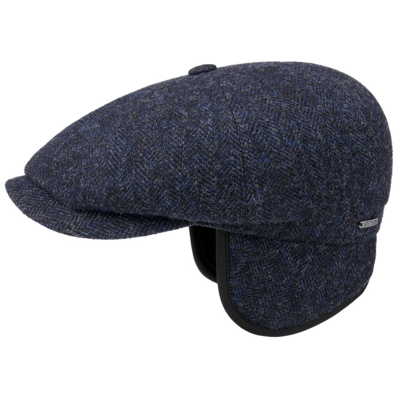 Hatteras Classic Herringbone Ear Flaps Newsboy Cap - JJ Hat Center ®
