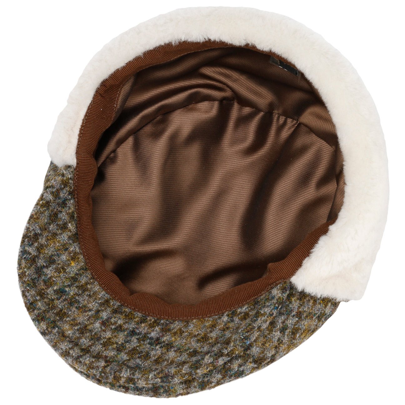 Harris Tweed Flat Cap with Ear Flaps - JJ Hat Center ®
