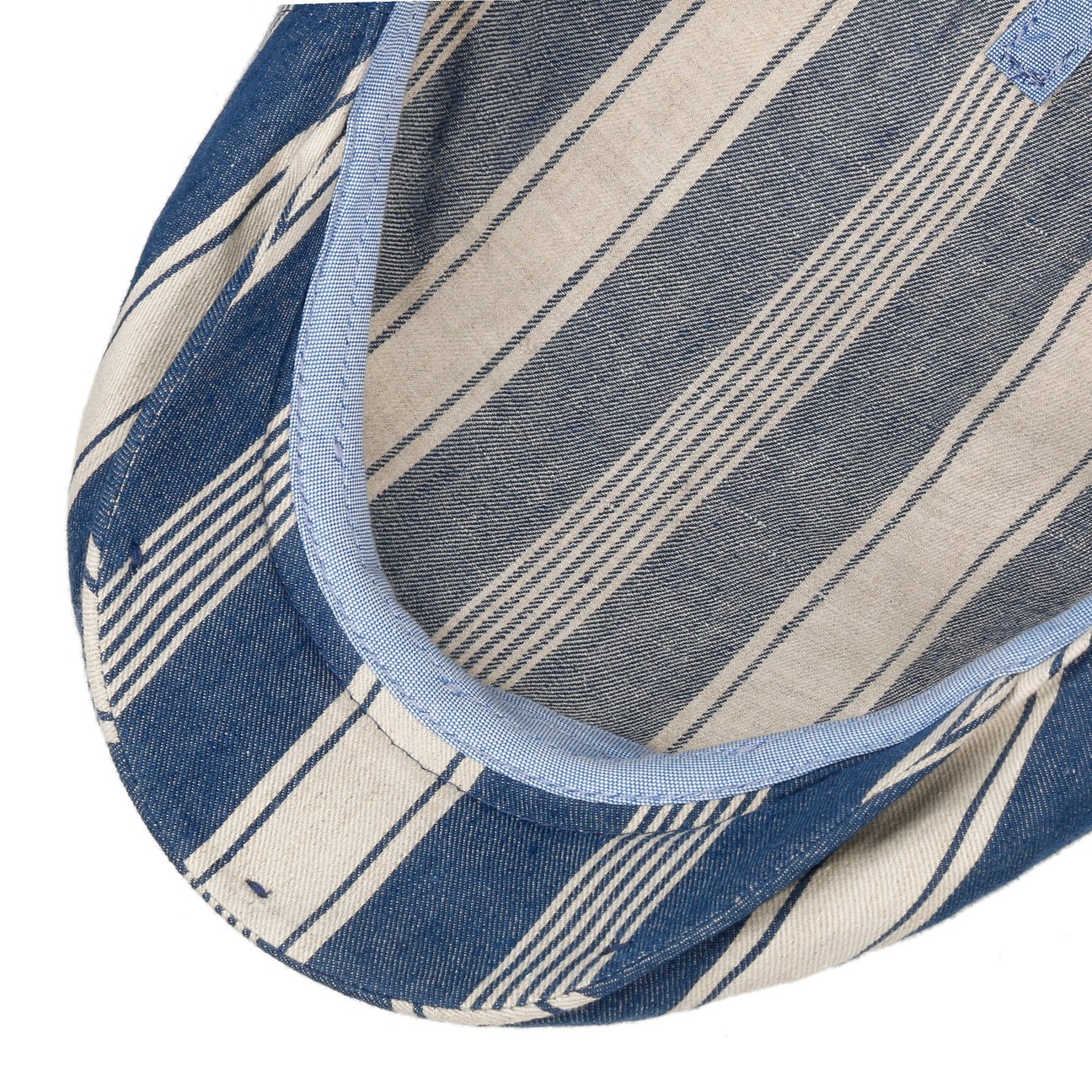 Kent Twotone Stripes Flat Cap - JJ Hat Center ®