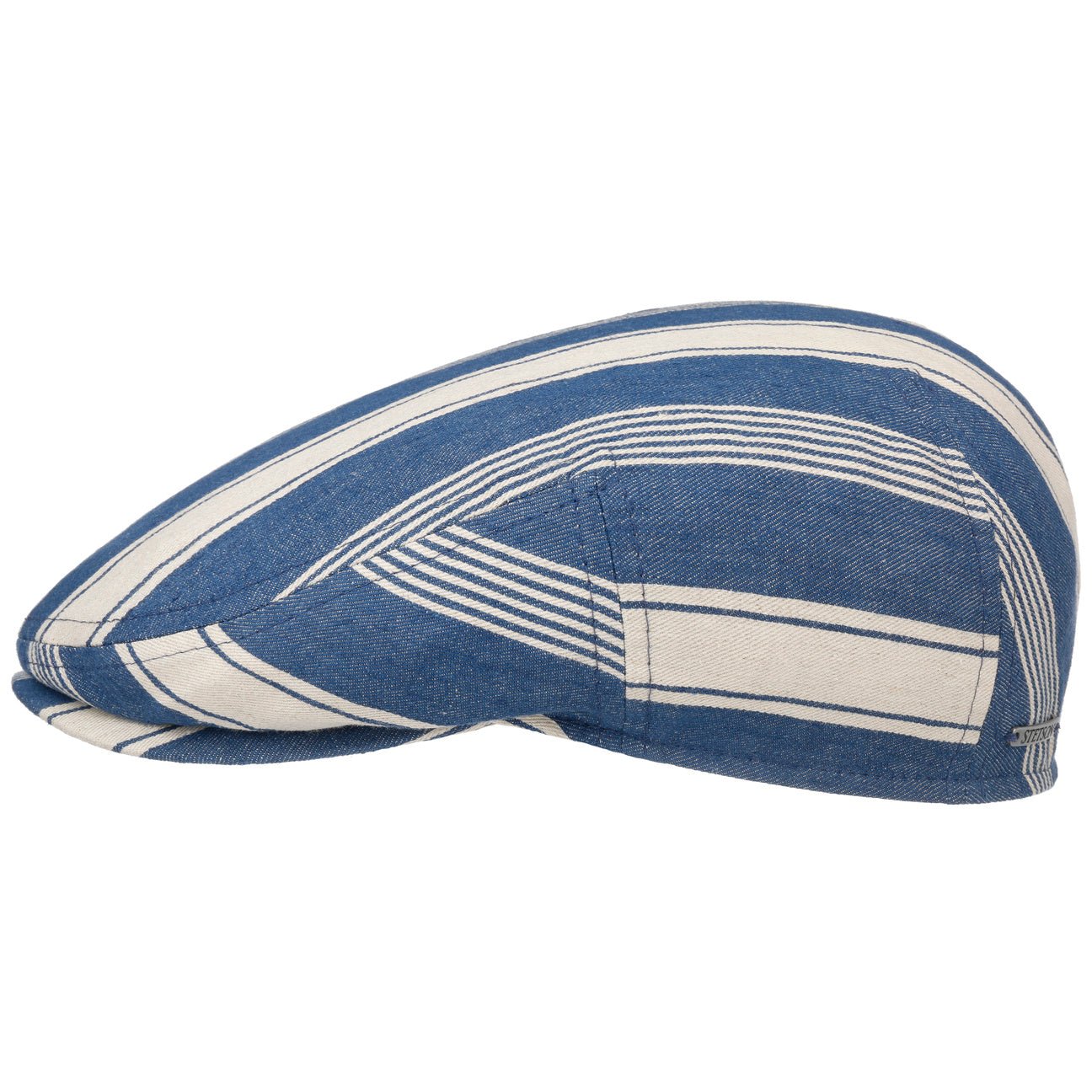 Kent Twotone Stripes Flat Cap - JJ Hat Center ®