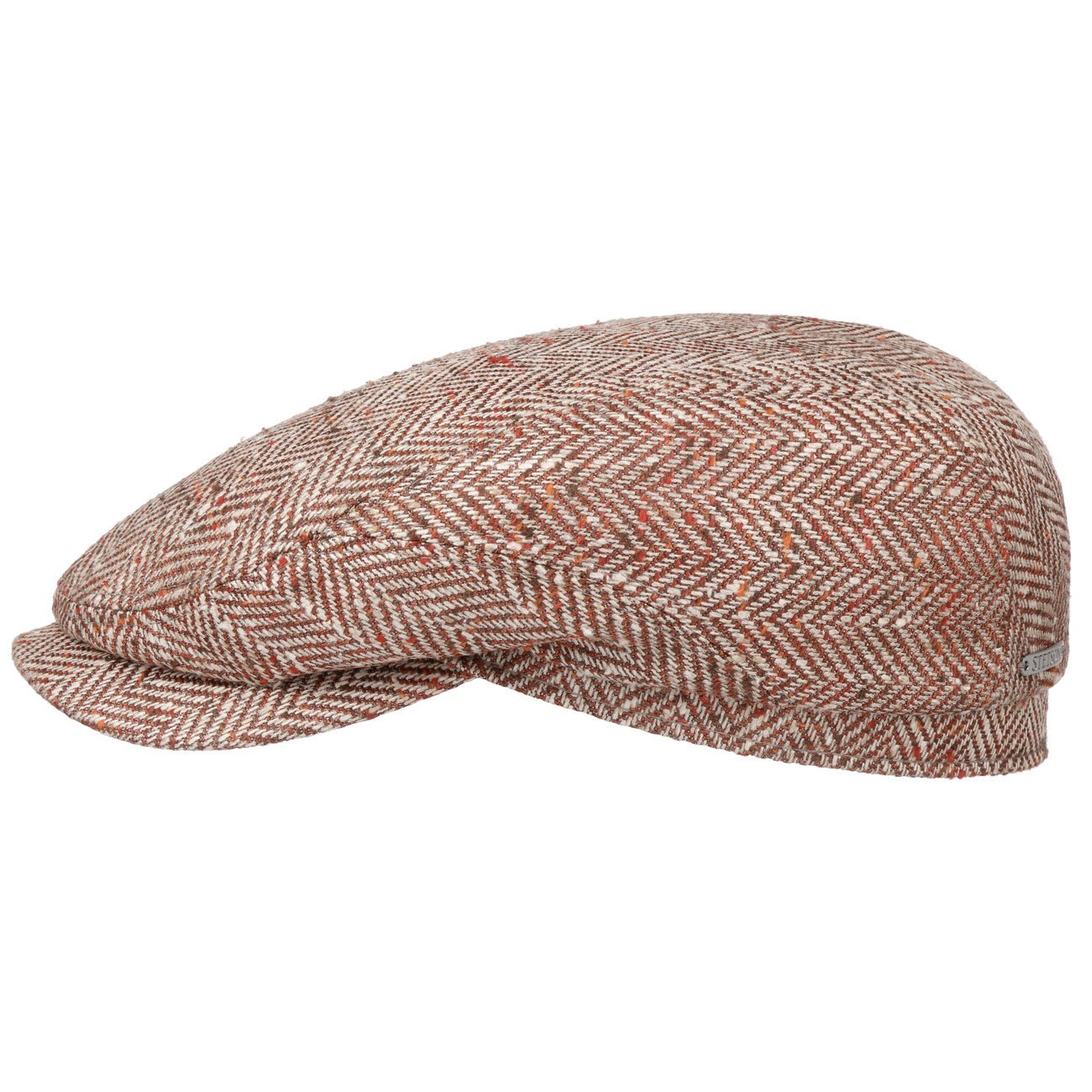 New Herringbone Silk Flat Cap - JJ Hat Center ®