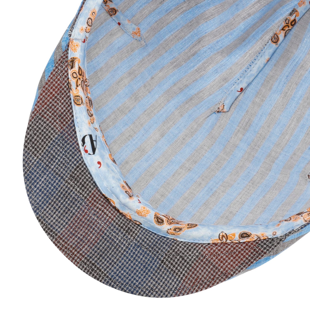 Twotone Stripes Flat Cap - JJ Hat Center ®