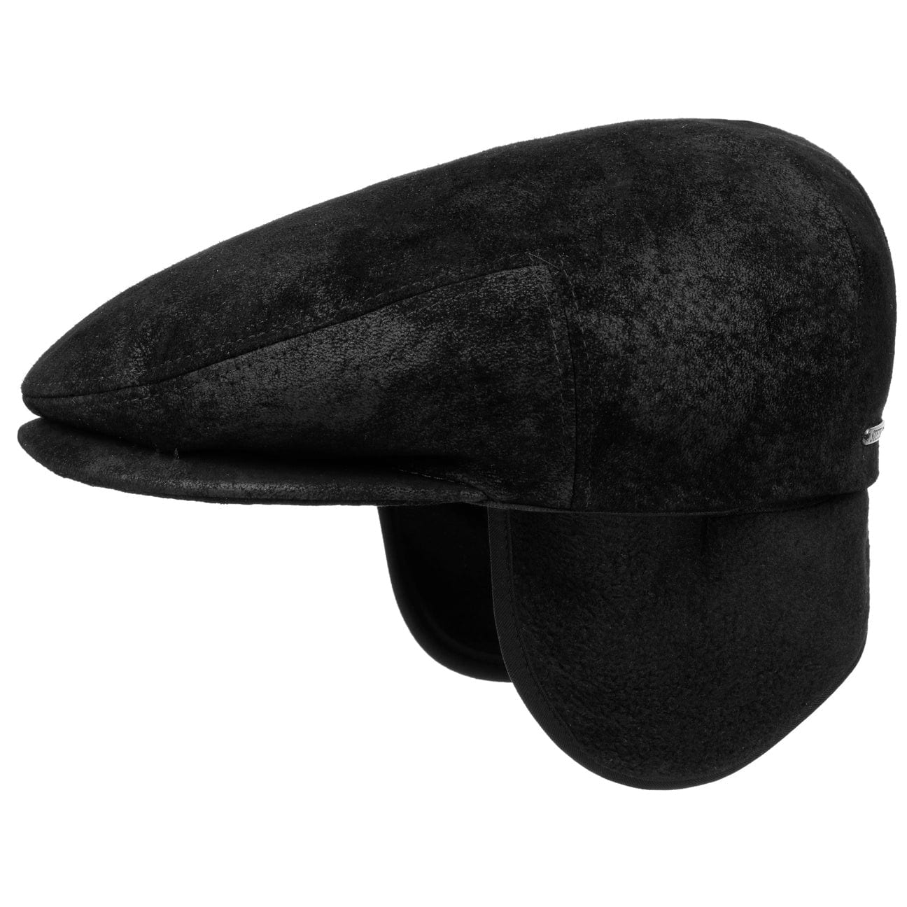 Kent Pigskin Flat Cap with Ear Flaps - JJ Hat Center ®