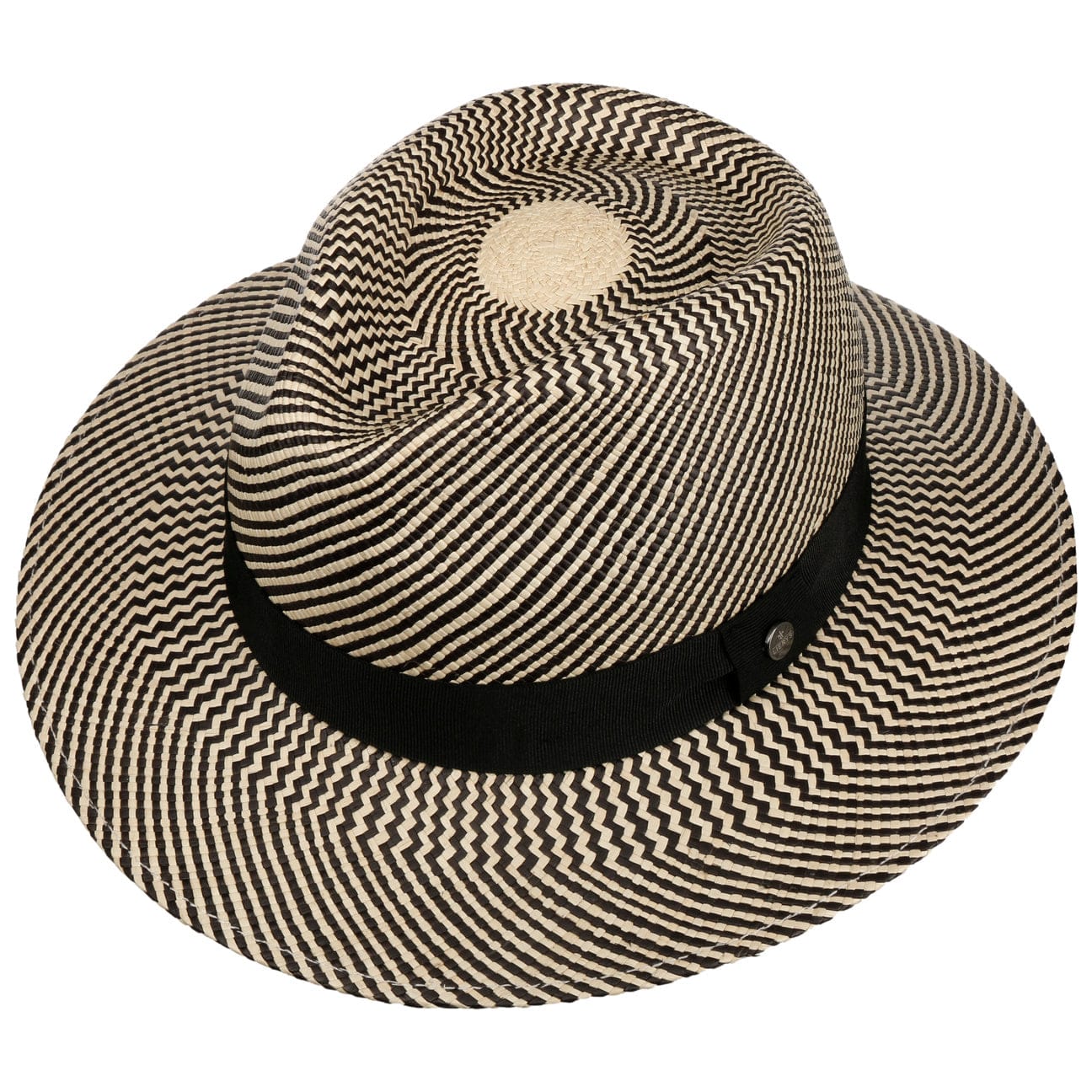 Twotone Stripes Traveller Panama Hat - JJ Hat Center ®
