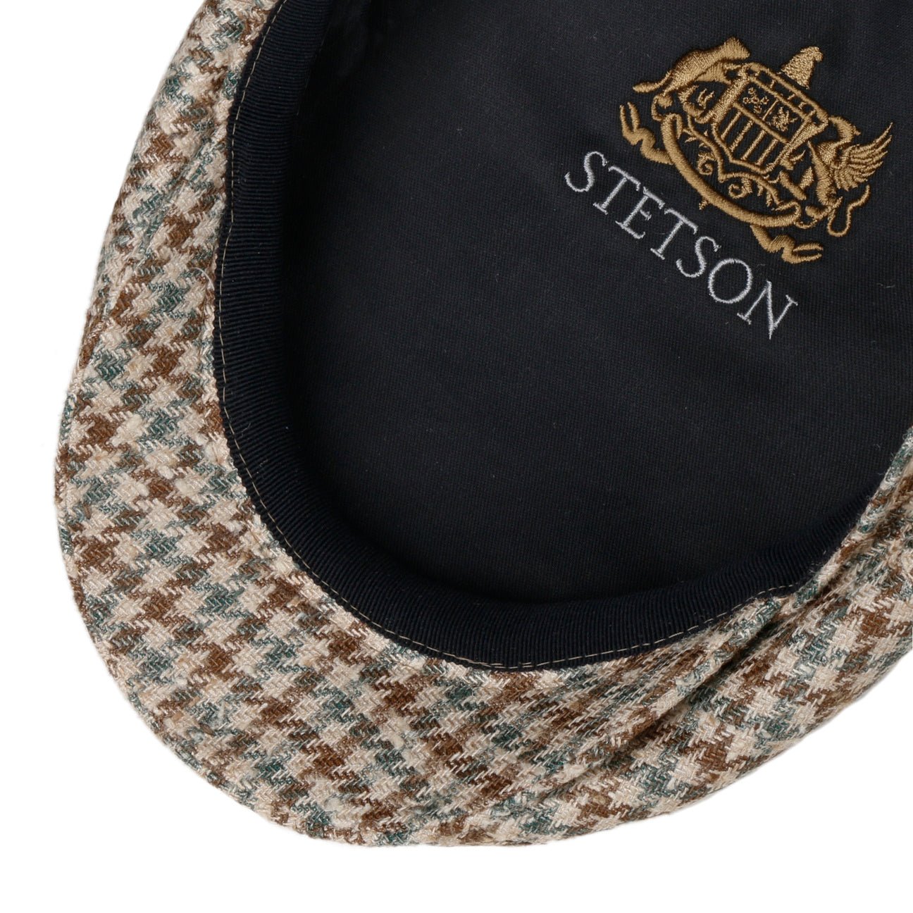 Kent Tricolour Houndstooth Flat Cap - JJ Hat Center ®