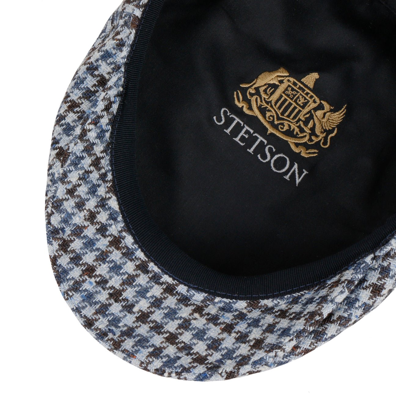 Kent Tricolour Houndstooth Flat Cap - JJ Hat Center ®