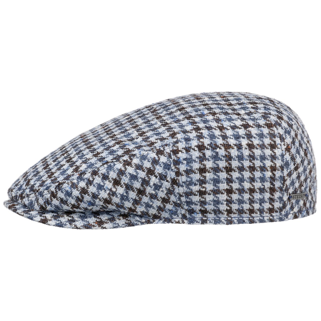 Kent Tricolour Houndstooth Flat Cap - JJ Hat Center ®