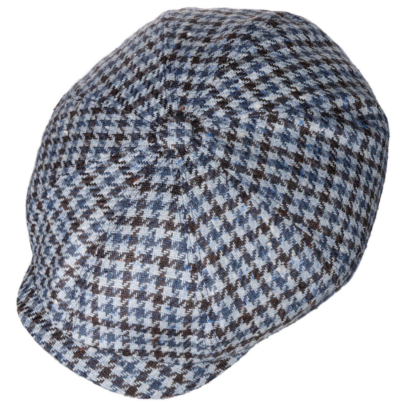 Hatteras Tricolour Houndstooth Newsboy Cap - JJ Hat Center ®