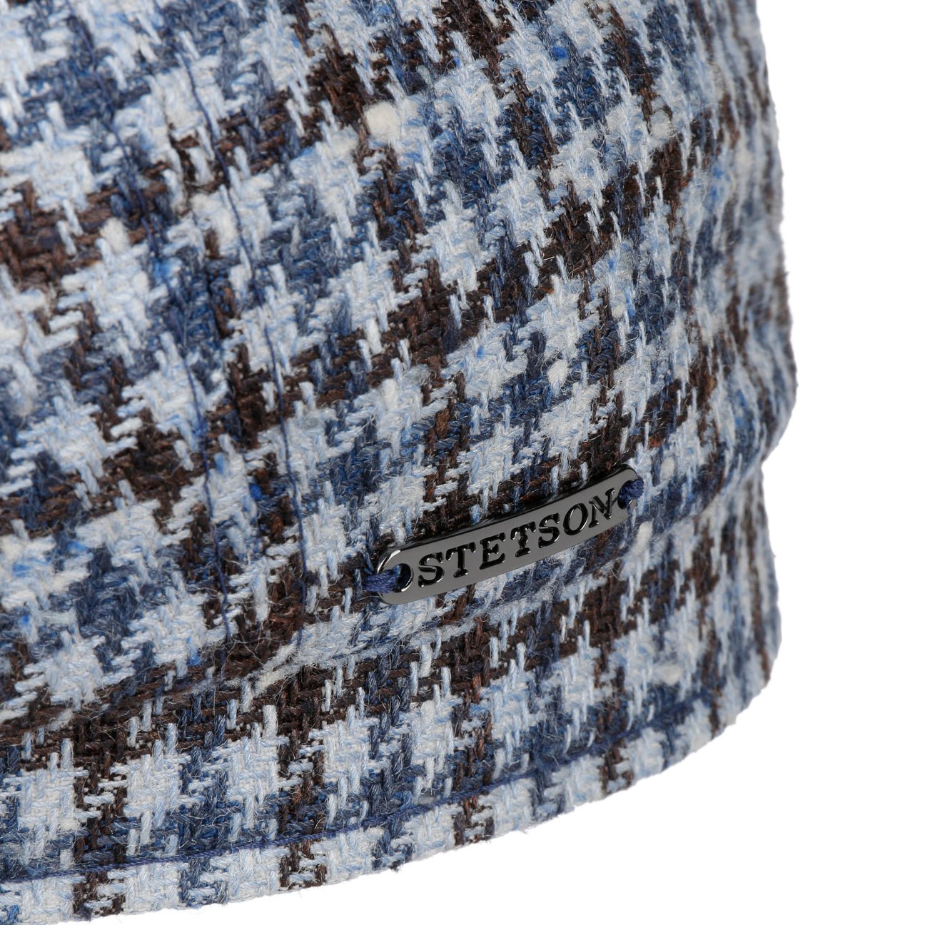 Hatteras Tricolour Houndstooth Newsboy Cap - JJ Hat Center ®
