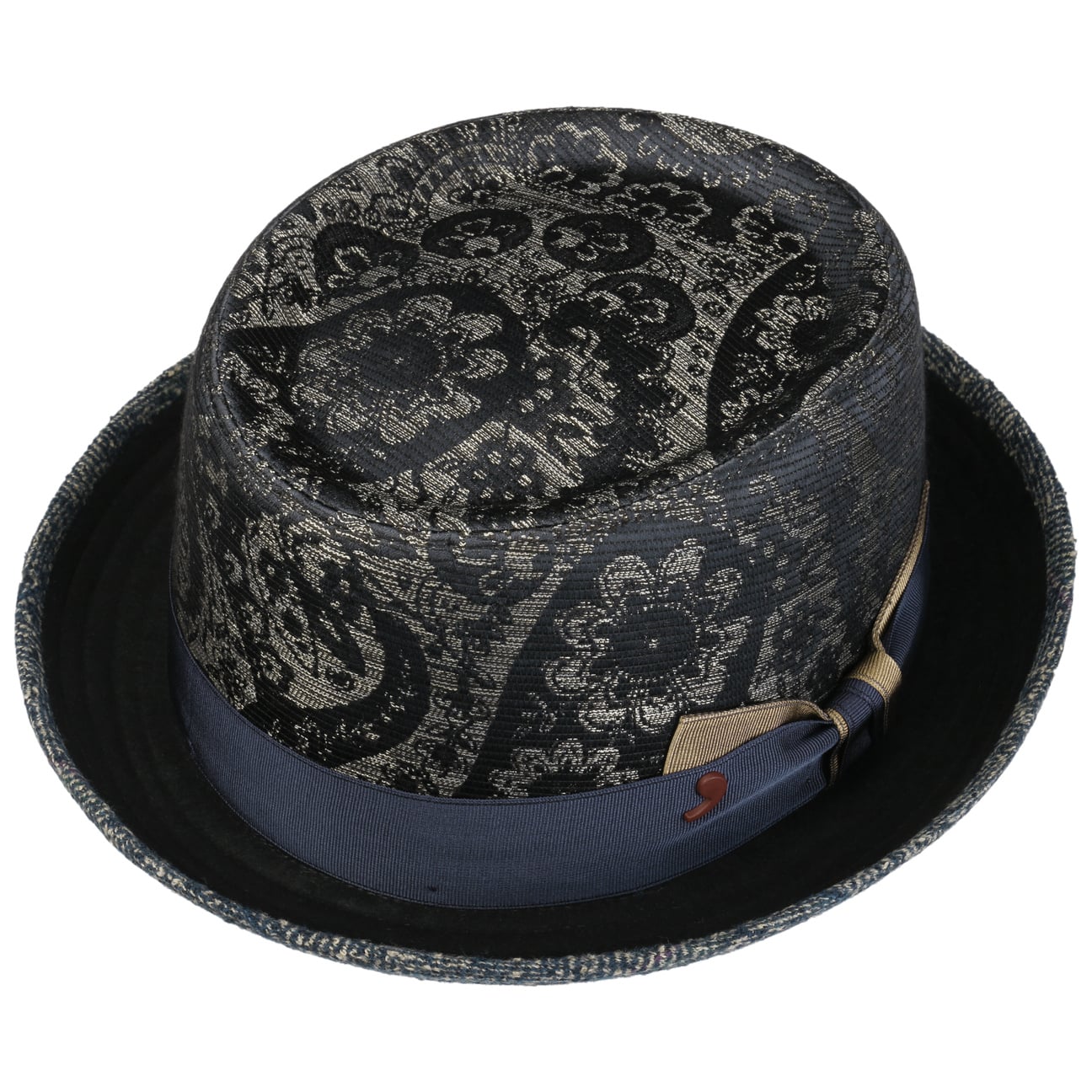 Paisley Pork Pie Cloth Hat - JJ Hat Center ®