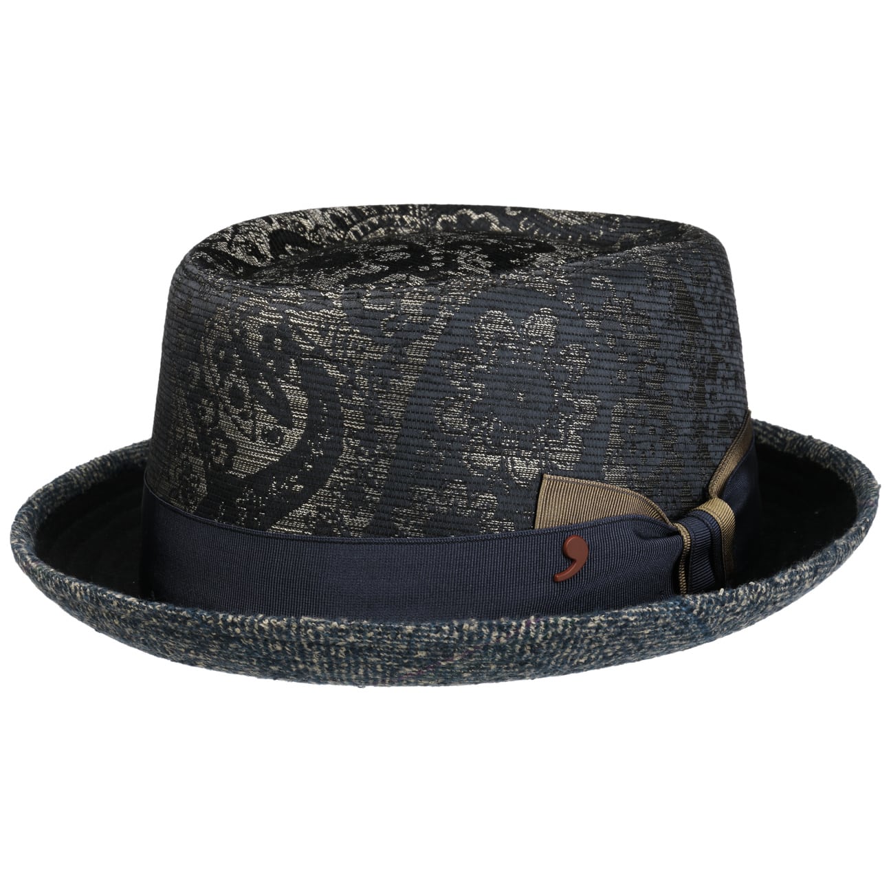 Paisley Pork Pie Cloth Hat - JJ Hat Center ®