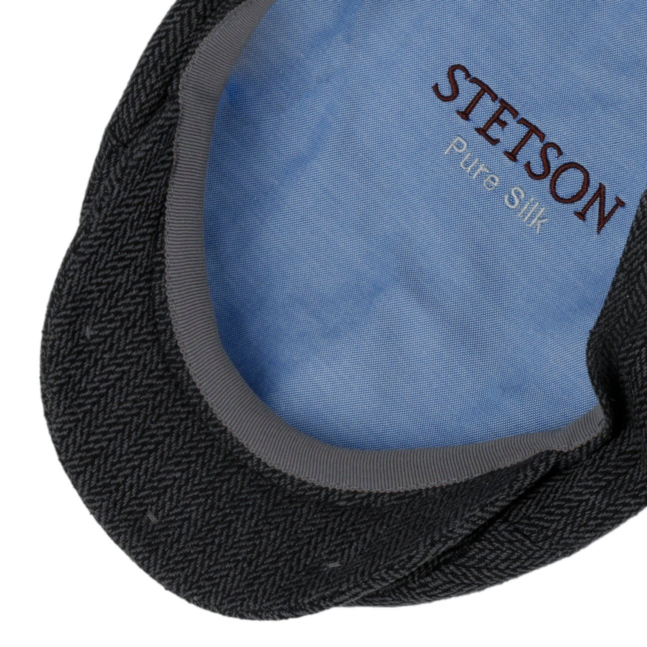 Herringbone Silk Driver Flat Cap - JJ Hat Center ®