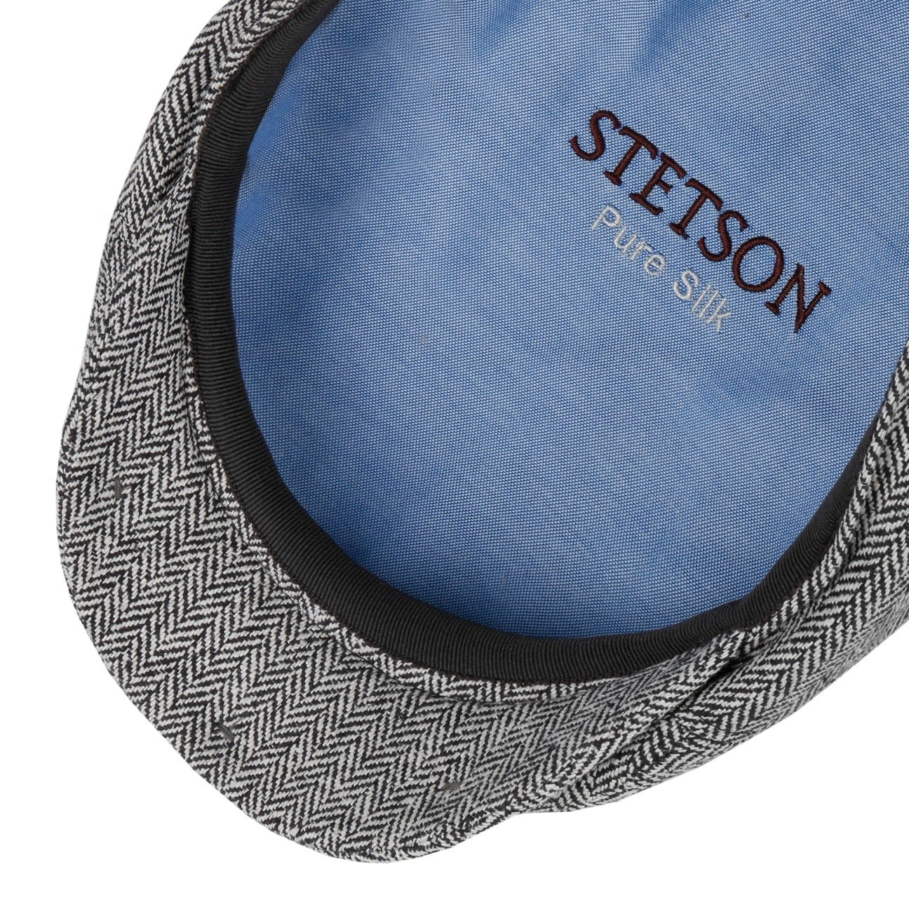 Herringbone Silk Driver Flat Cap - JJ Hat Center ®