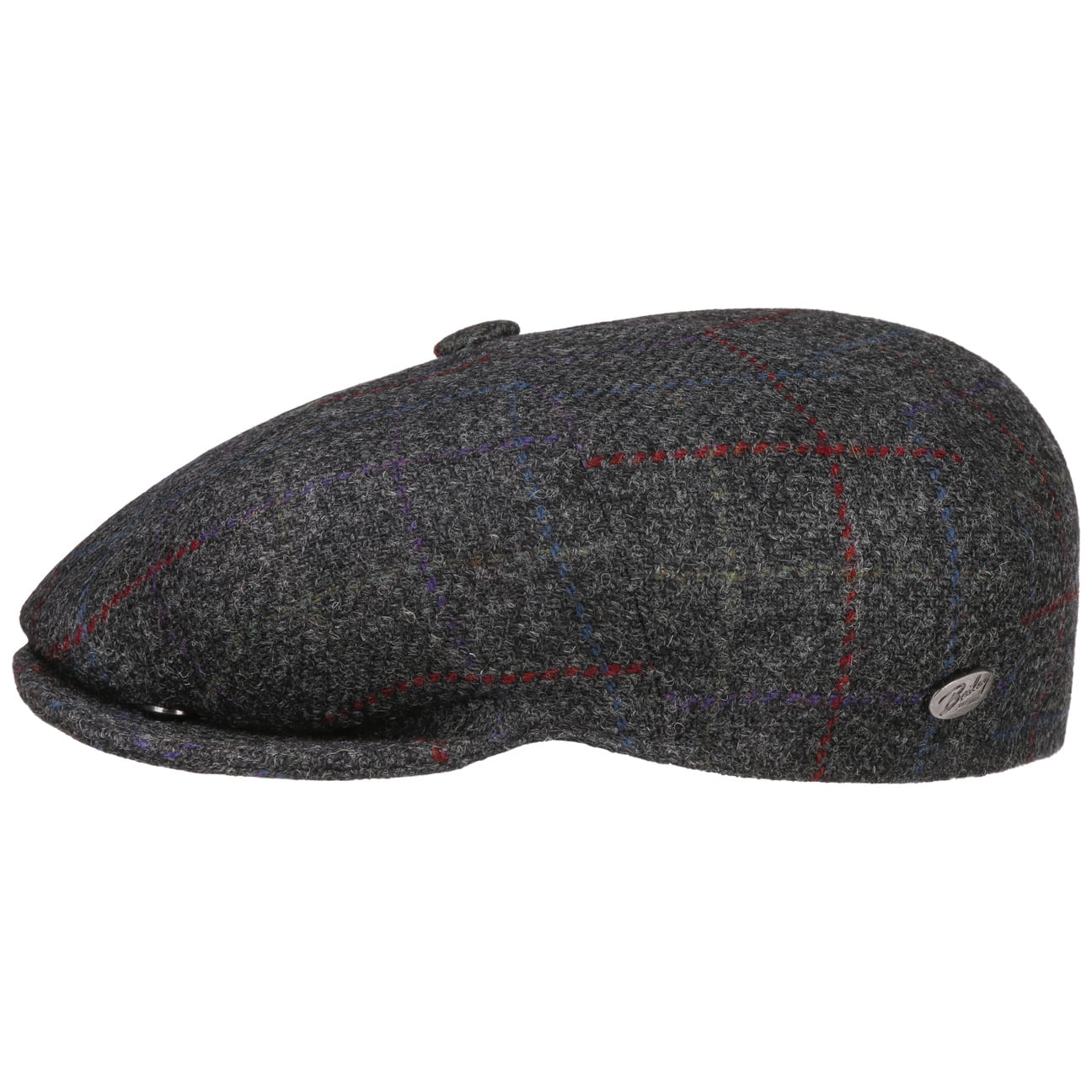Galvin Windowpane Plaid Flat Cap - JJ Hat Center ®