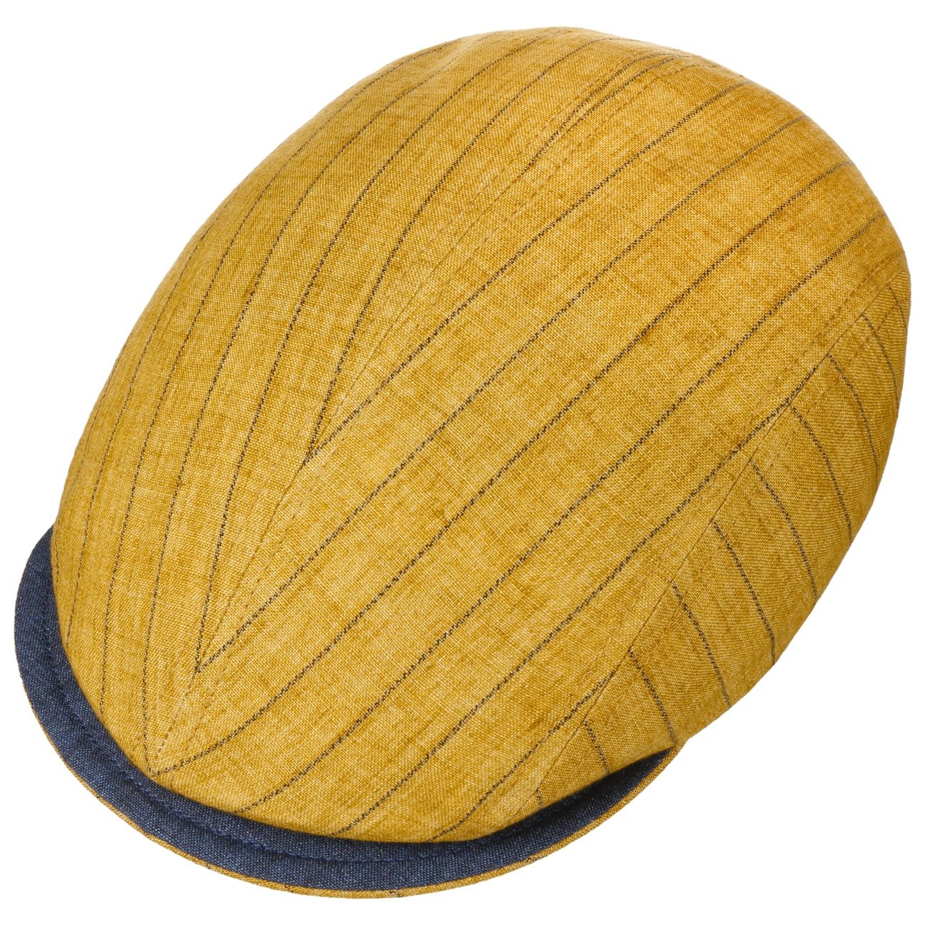 Linen Stripes Flat Cap - JJ Hat Center ®