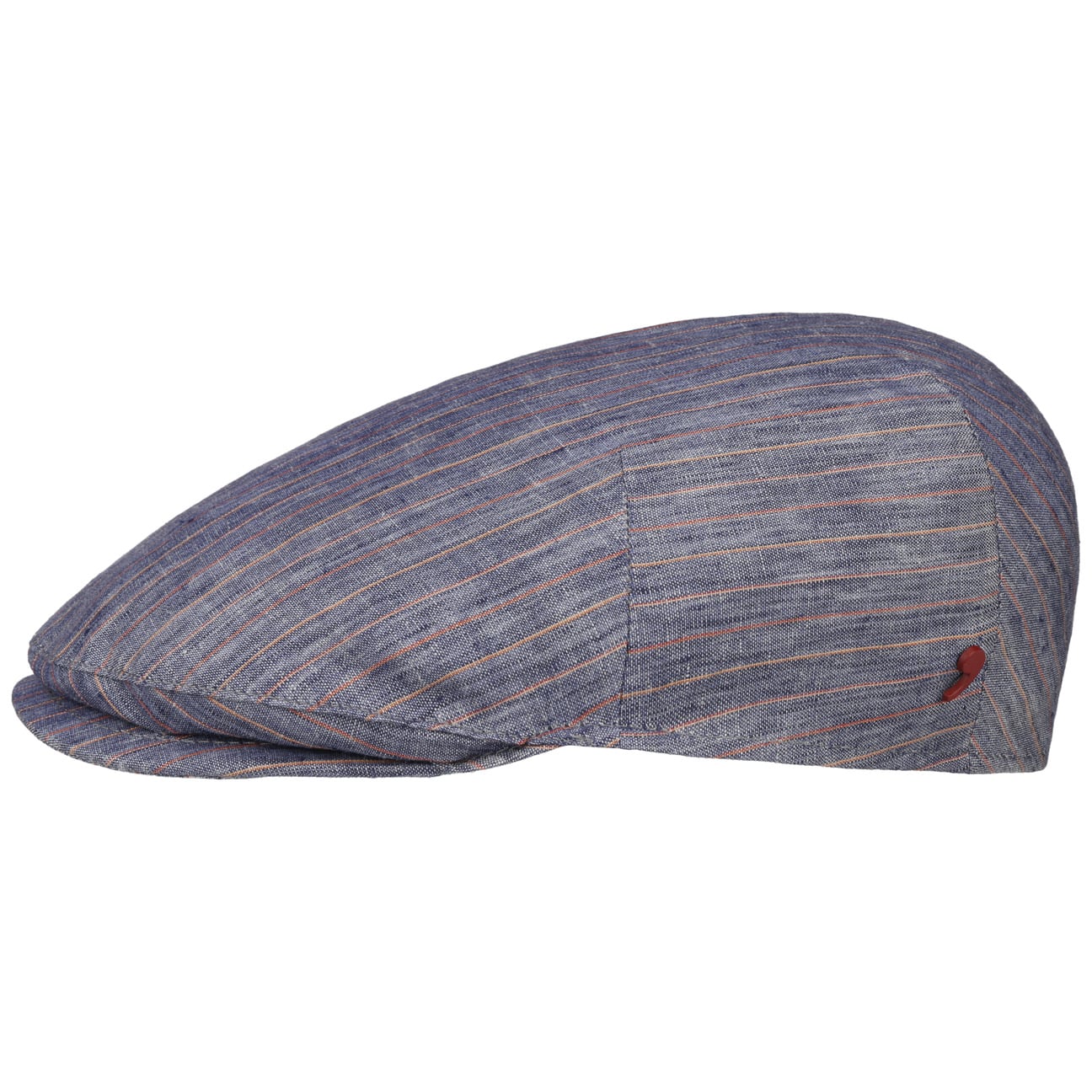 Twotone Stripes Linen Flat Cap - JJ Hat Center ®