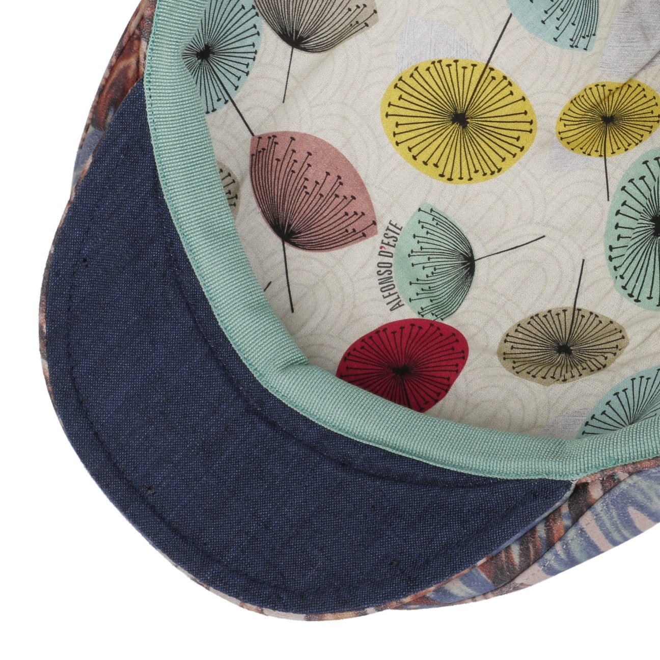 Printed Leather Flat Cap - JJ Hat Center ®