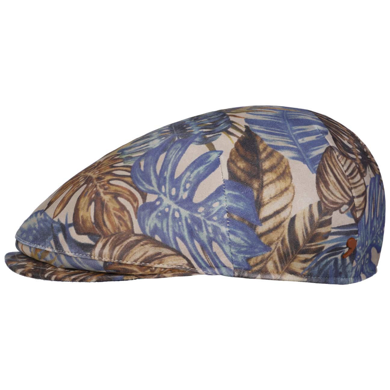 Printed Leather Flat Cap by Alfonso DEste - JJ Hat Center ®