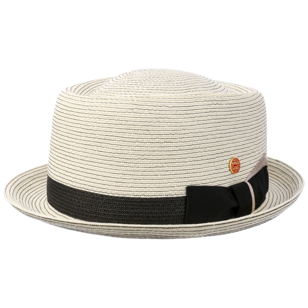 Gareth Classic Pork Pie Straw Hat by Mayser - JJ Hat Center ®