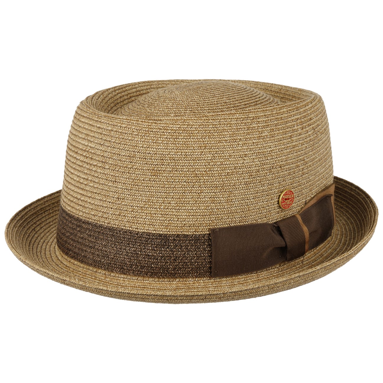 Gareth Classic Pork Pie Straw Hat by Mayser - JJ Hat Center ®