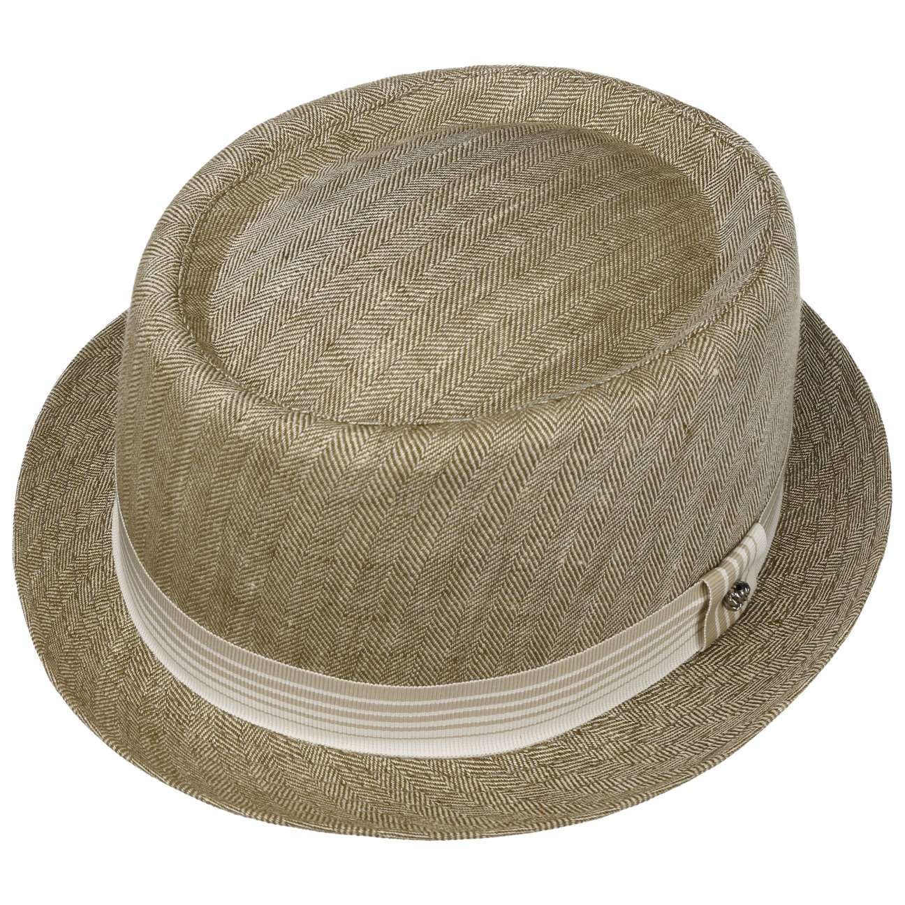 Herringbone Pork Pie Cloth Hat - JJ Hat Center ®