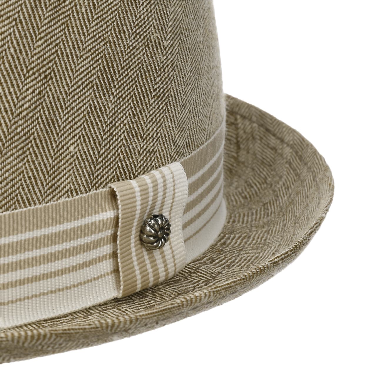 Herringbone Pork Pie Cloth Hat - JJ Hat Center ®