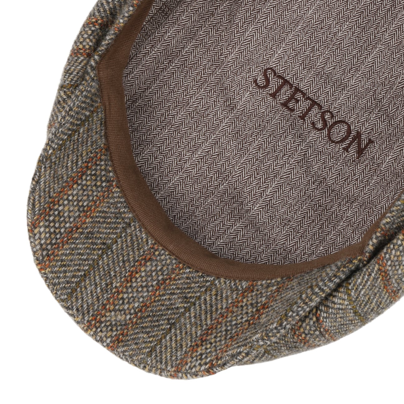 Hatteras Herringbone Stripe Flat Cap - JJ Hat Center ®