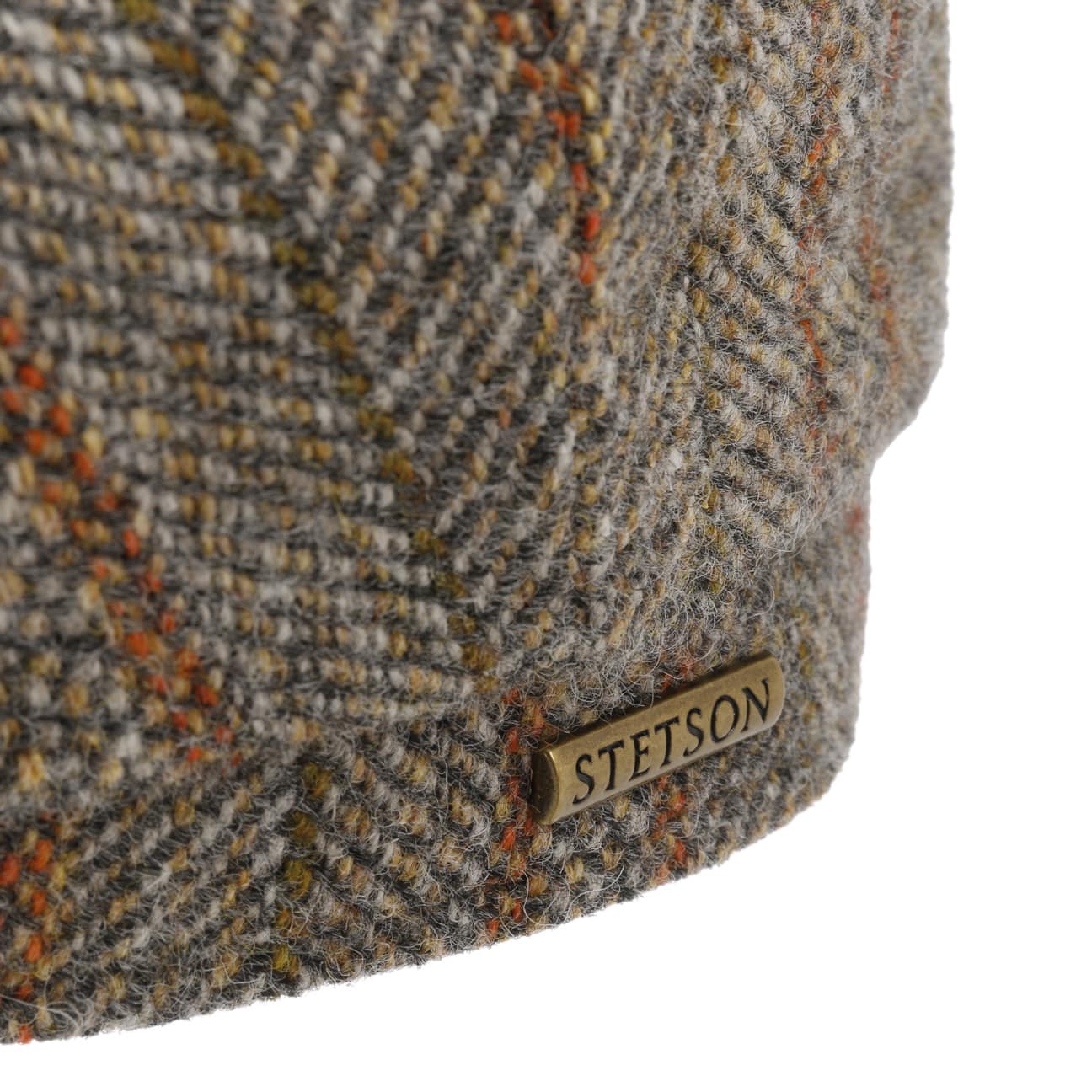 Hatteras Herringbone Stripe Flat Cap - JJ Hat Center ®