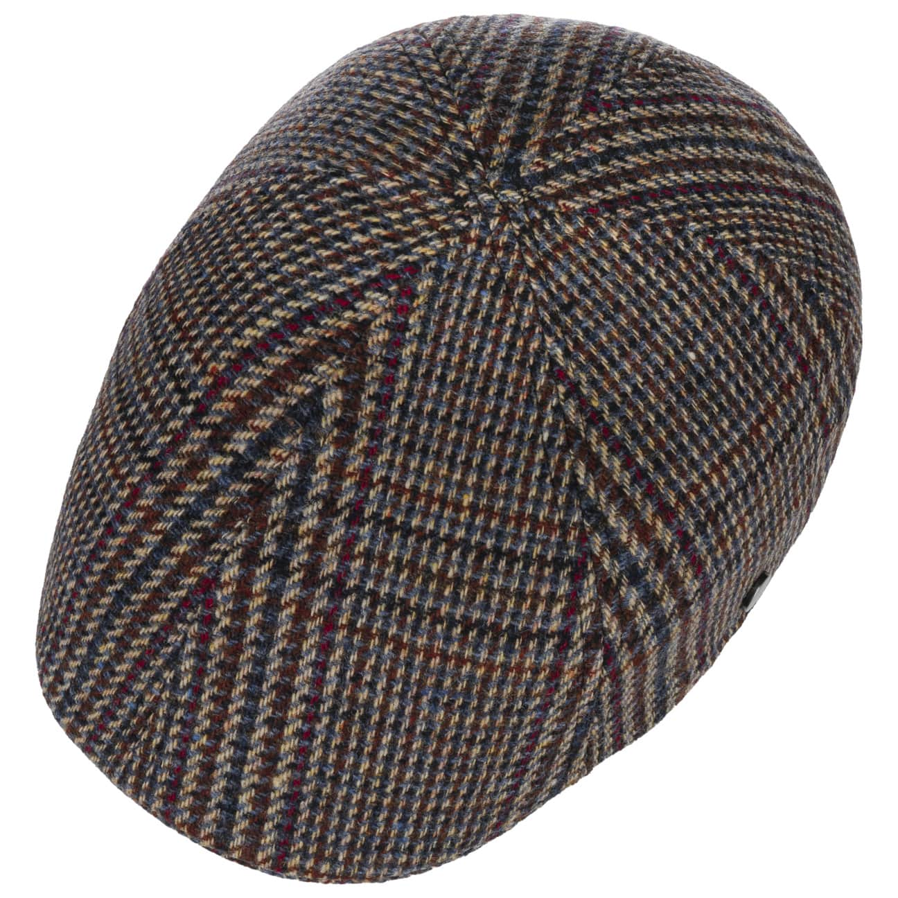 Spickard Wool Glencheck 6 - Quarter Cap - JJ Hat Center ®