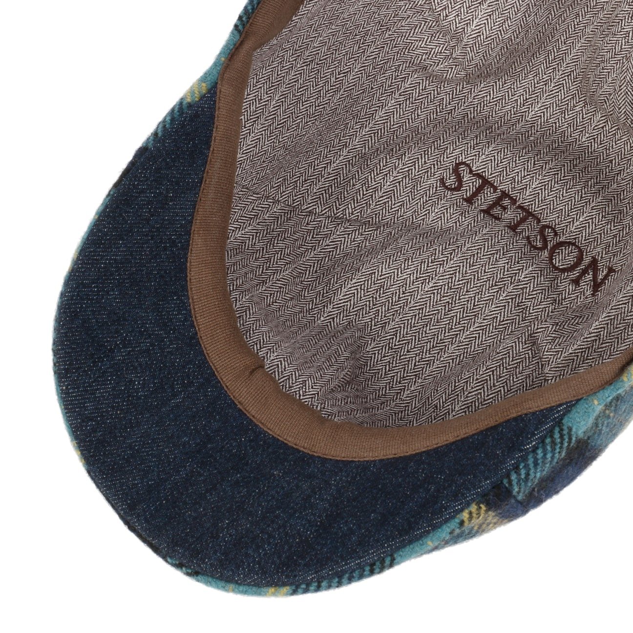 Texas Genola Wool Check Flat Cap - JJ Hat Center ®