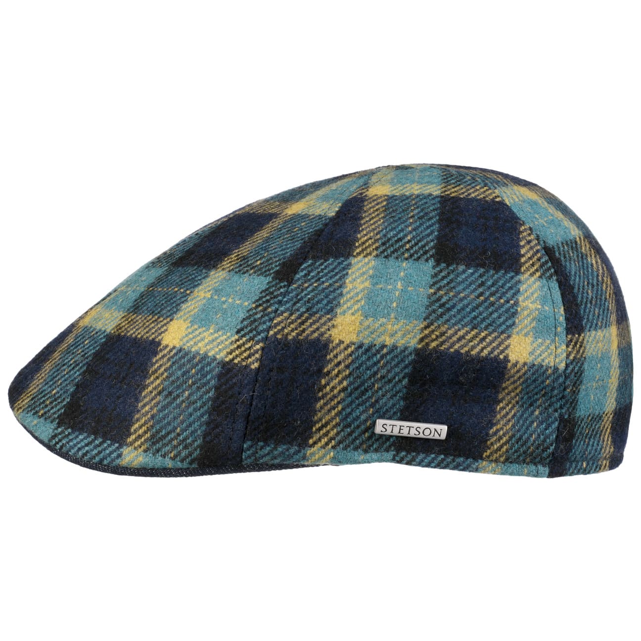 Texas Genola Wool Check Flat Cap - JJ Hat Center ®