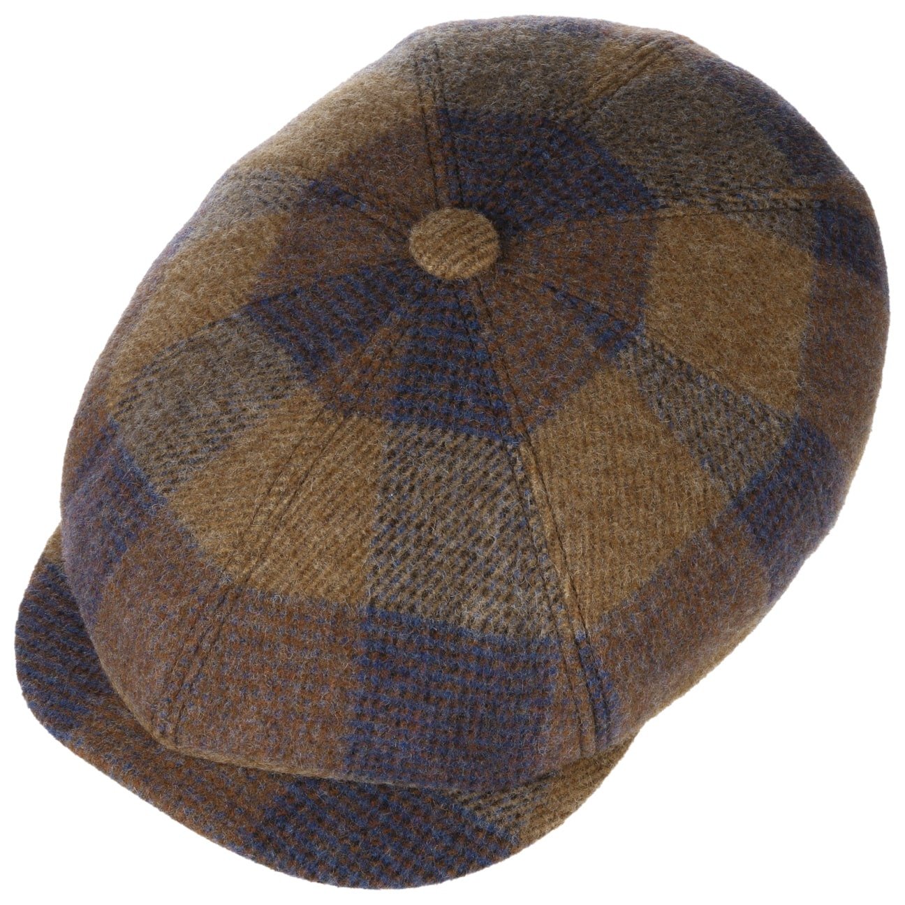 Hatteras Ankeny Wool Check Flat Cap - JJ Hat Center ®