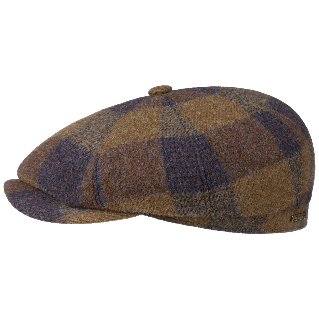 Hatteras Ankeny Wool Check Flat Cap - JJ Hat Center ®