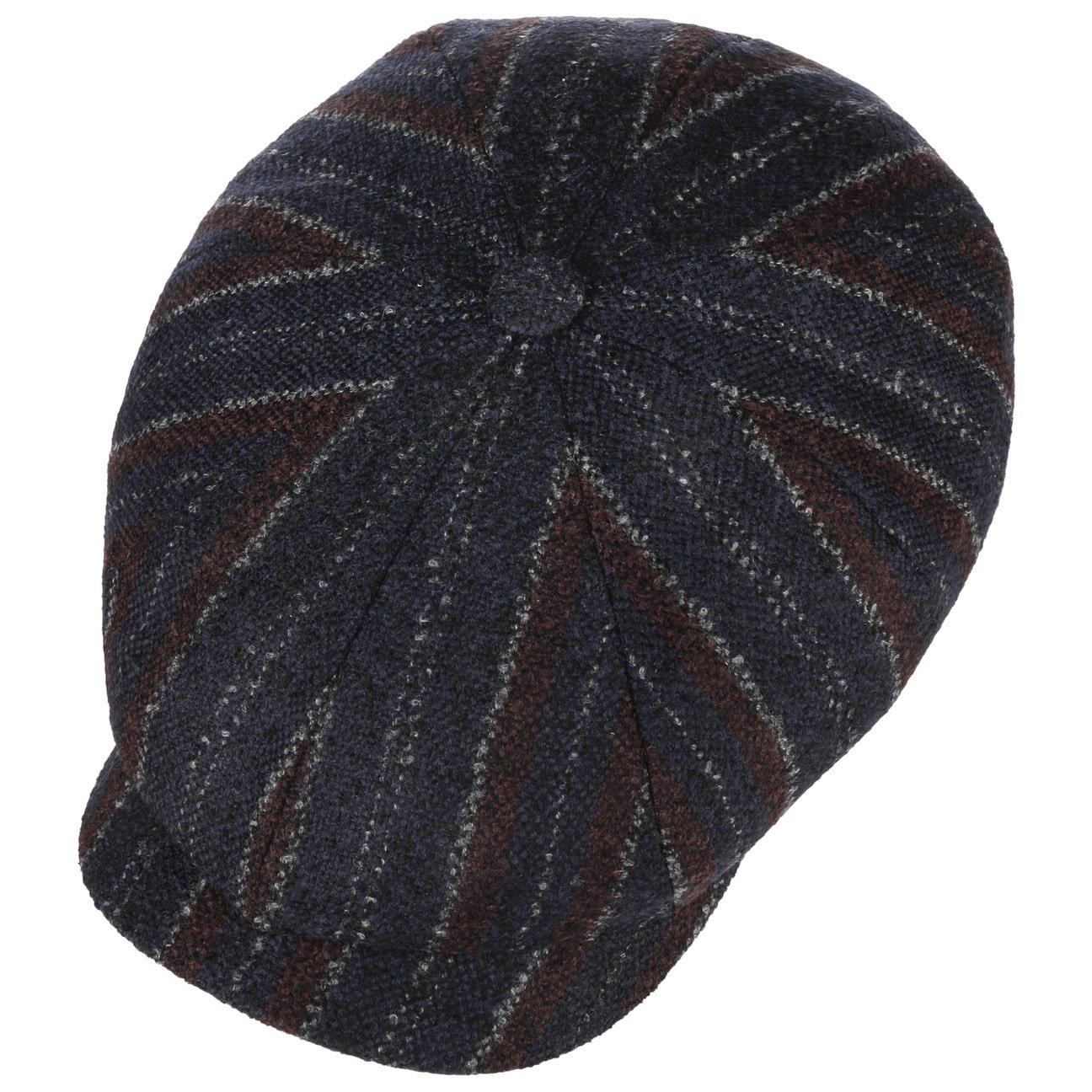 8 Panel Lana Stripe Flat Cap - JJ Hat Center ®