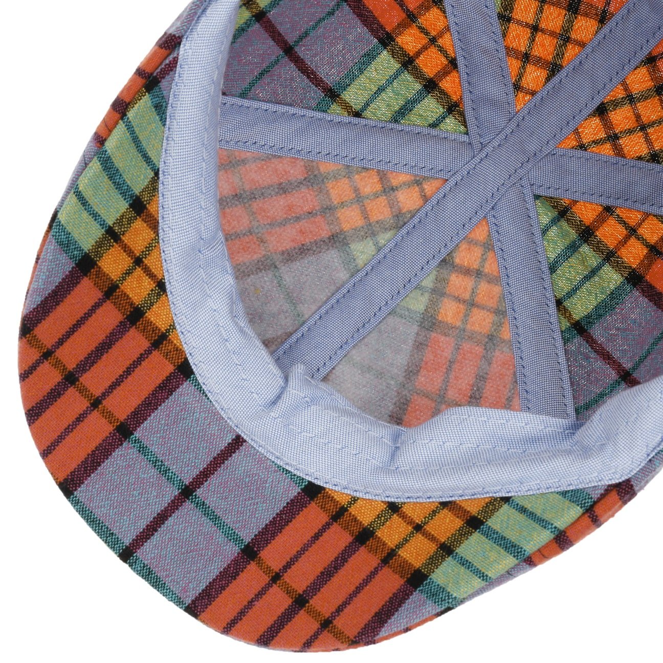 Texas Colour Check Flat Cap - JJ Hat Center ®