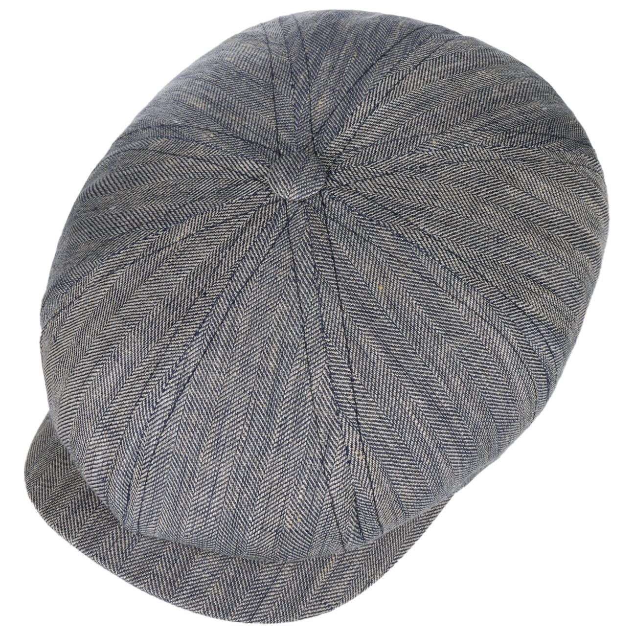 Herringbone Linen Newsboy Cap - JJ Hat Center ®