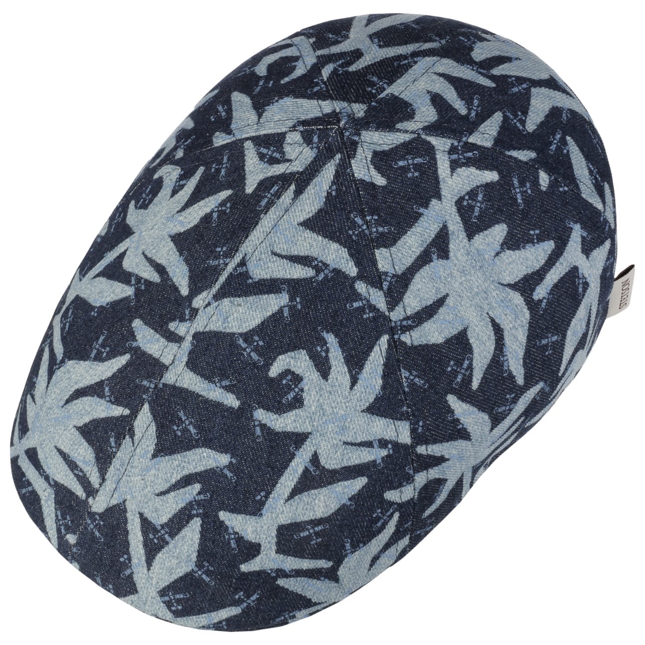 Texas Denim Print Flat Cap - JJ Hat Center ®