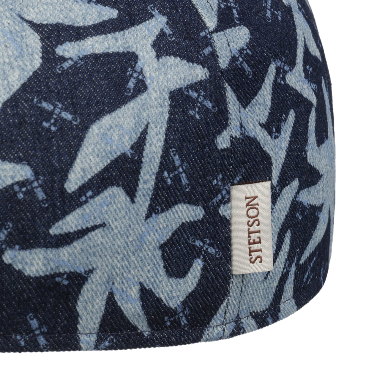 Texas Denim Print Flat Cap - JJ Hat Center ®