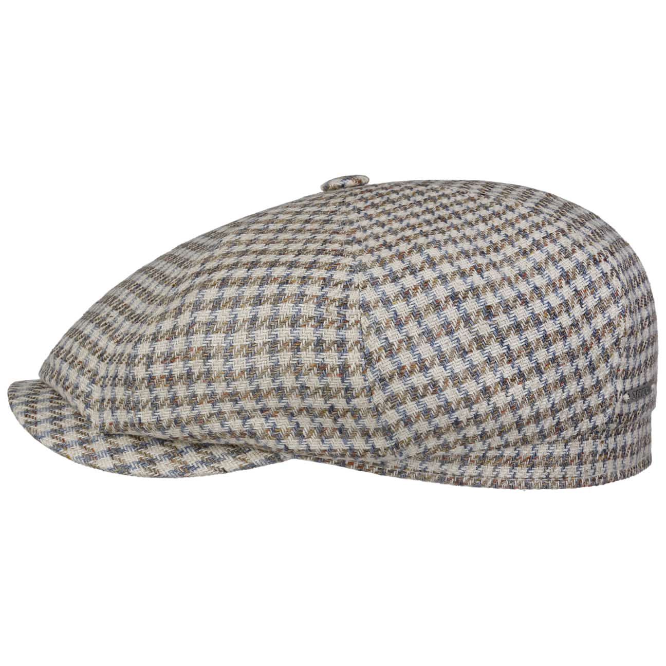 Hatteras Tweed Houndstooth Newsboy Cap - JJ Hat Center ®