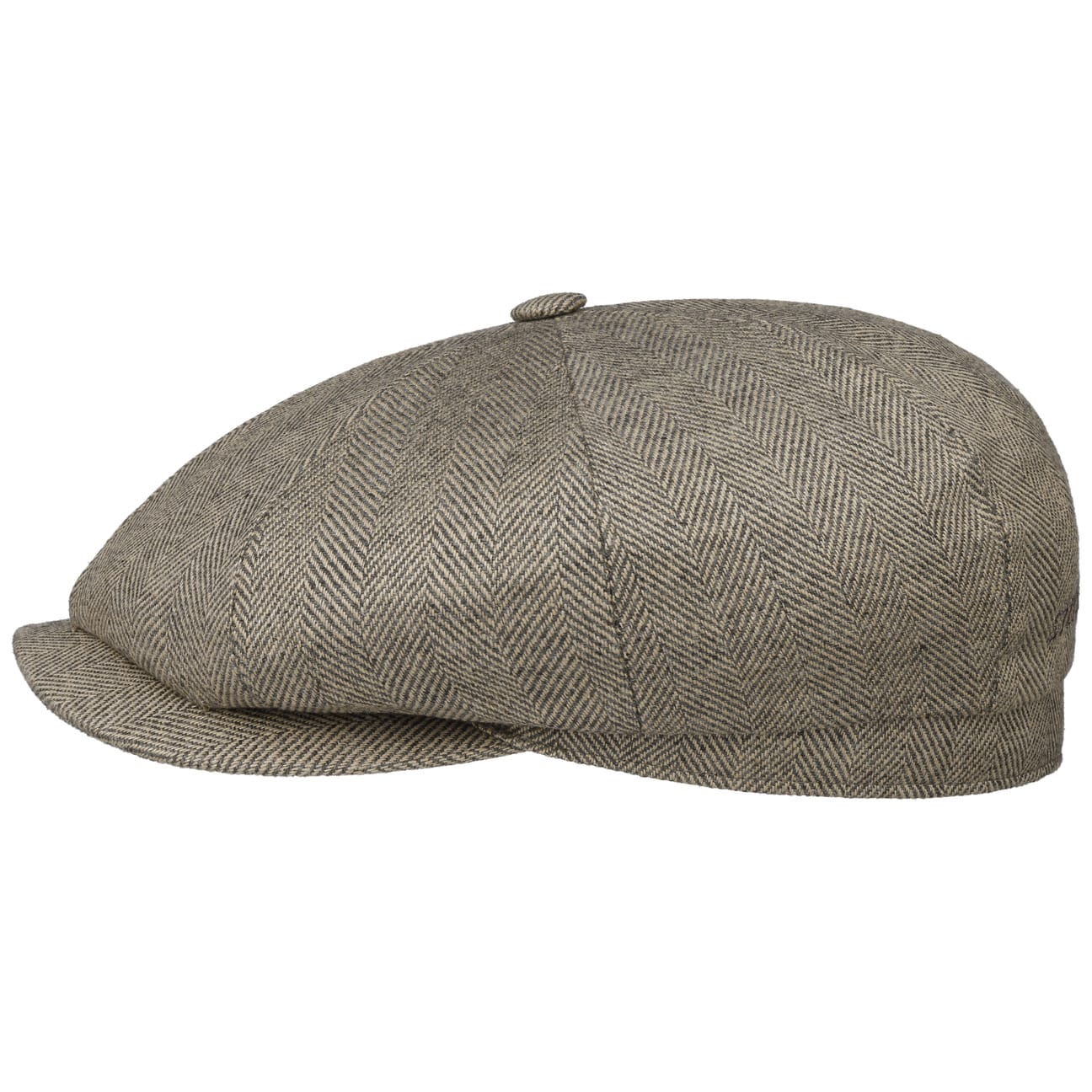 Hatteras Organic Herringbone Flat Cap - JJ Hat Center ®