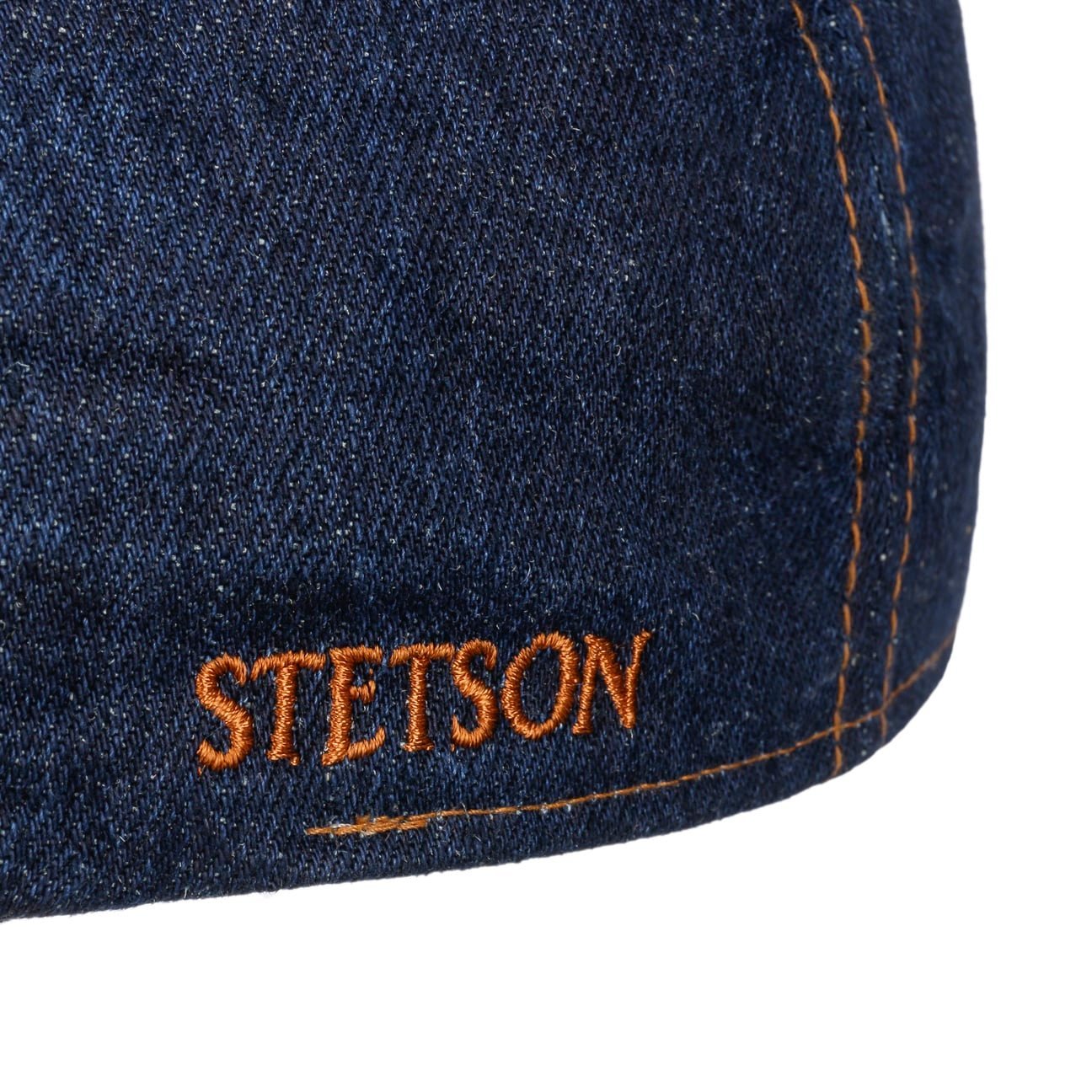Texas Contrast Sitch Denim Flat Cap - JJ Hat Center ®