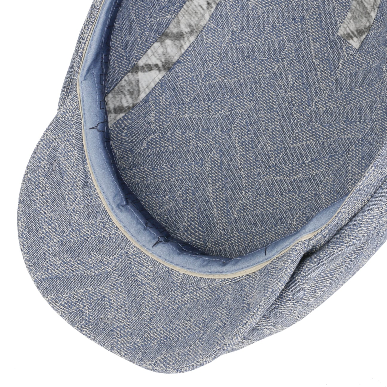Herringbone Cotton Mix Flat Cap - JJ Hat Center ®
