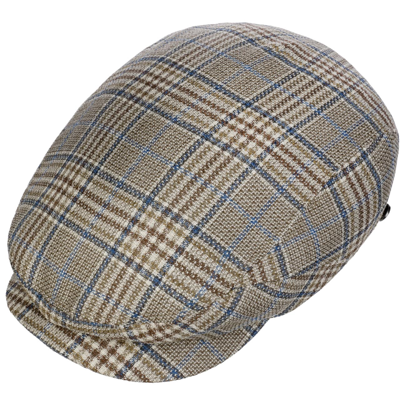 Glencheck Driver Flat Cap - JJ Hat Center ®