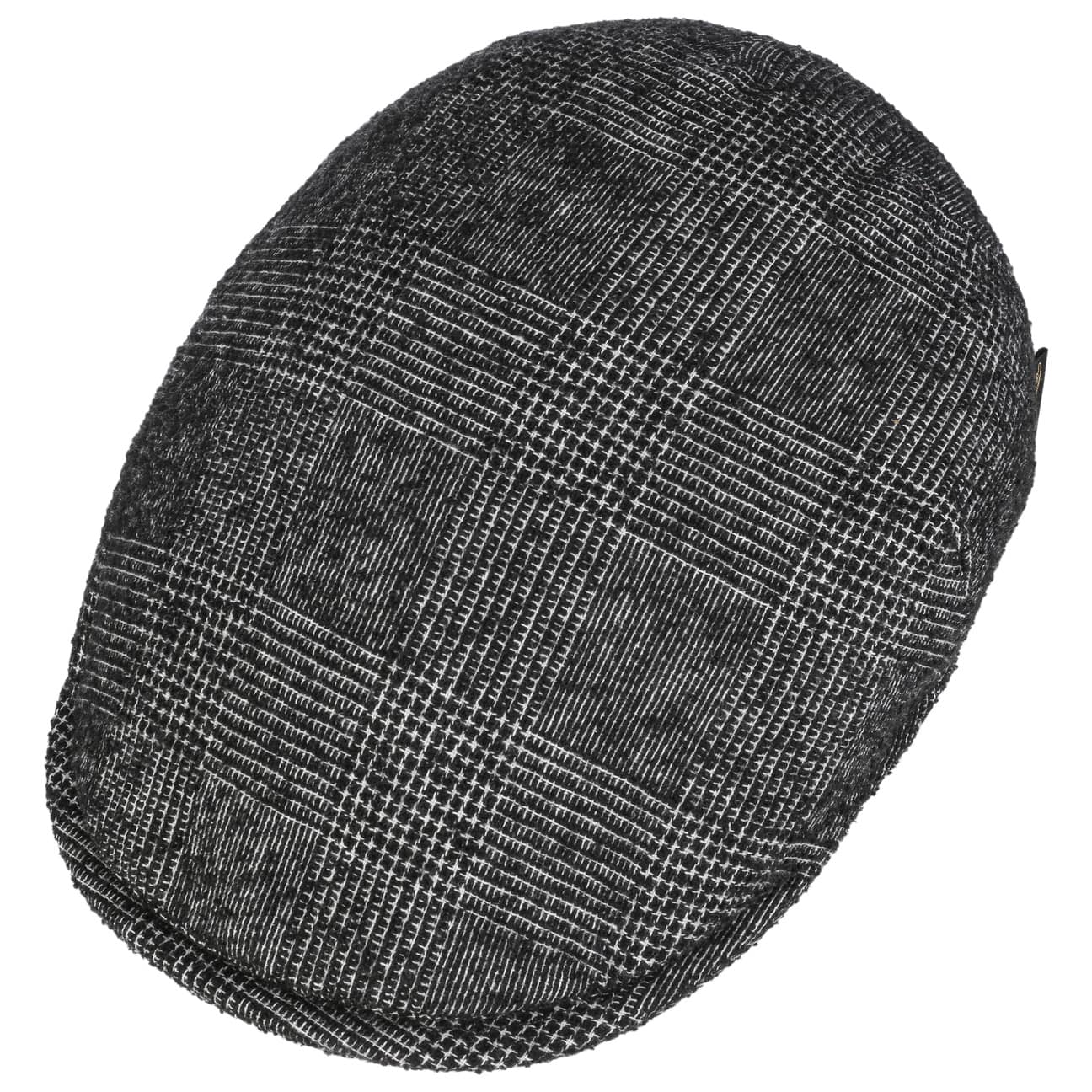 Virgin Wool Check Flat Cap - JJ Hat Center ®