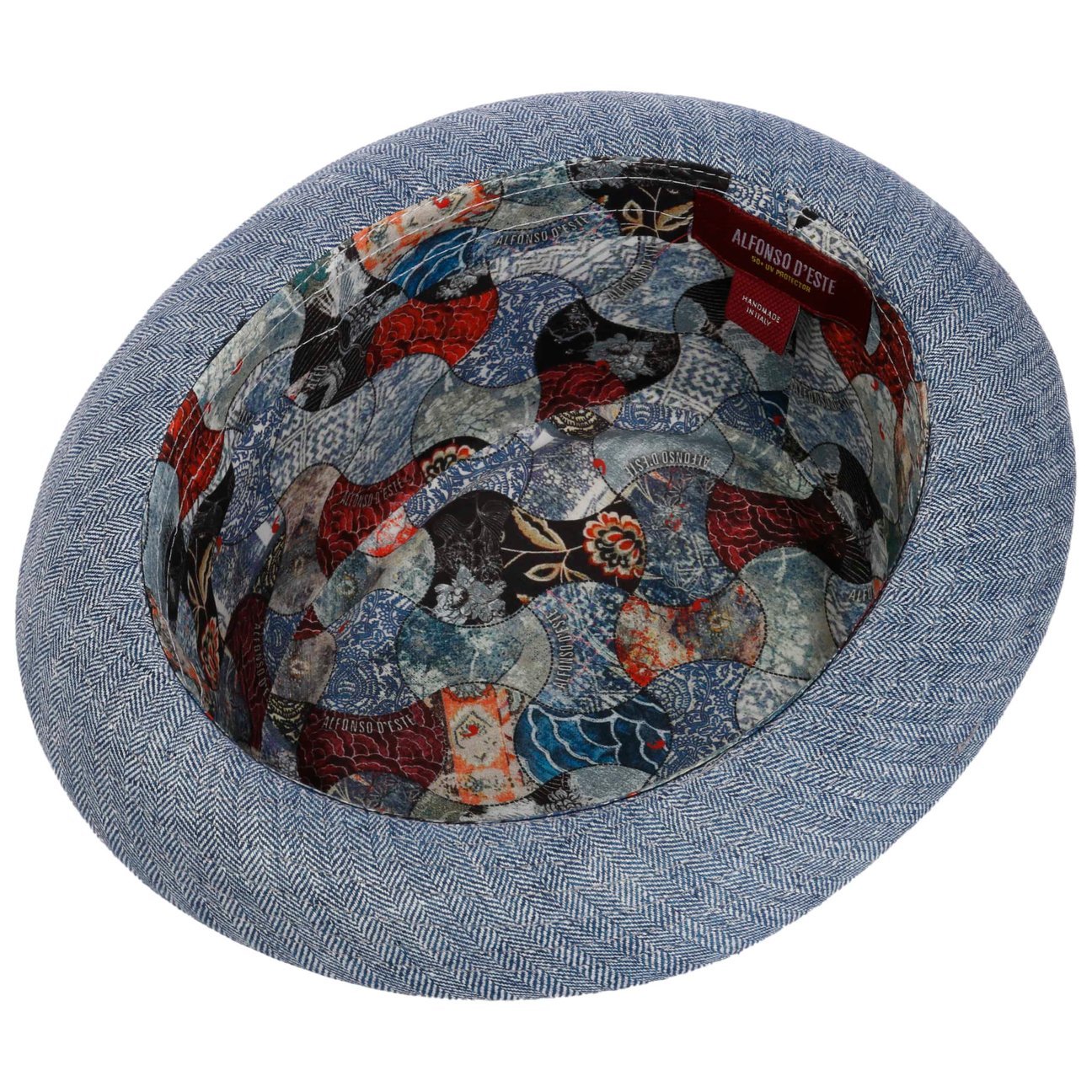 Herringbone Pork Pie Cotton Hat - JJ Hat Center ®