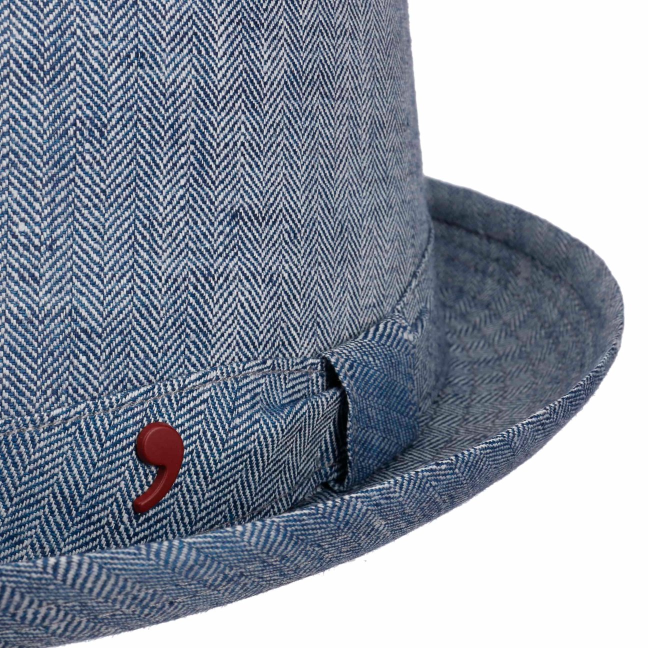 Herringbone Pork Pie Cotton Hat - JJ Hat Center ®