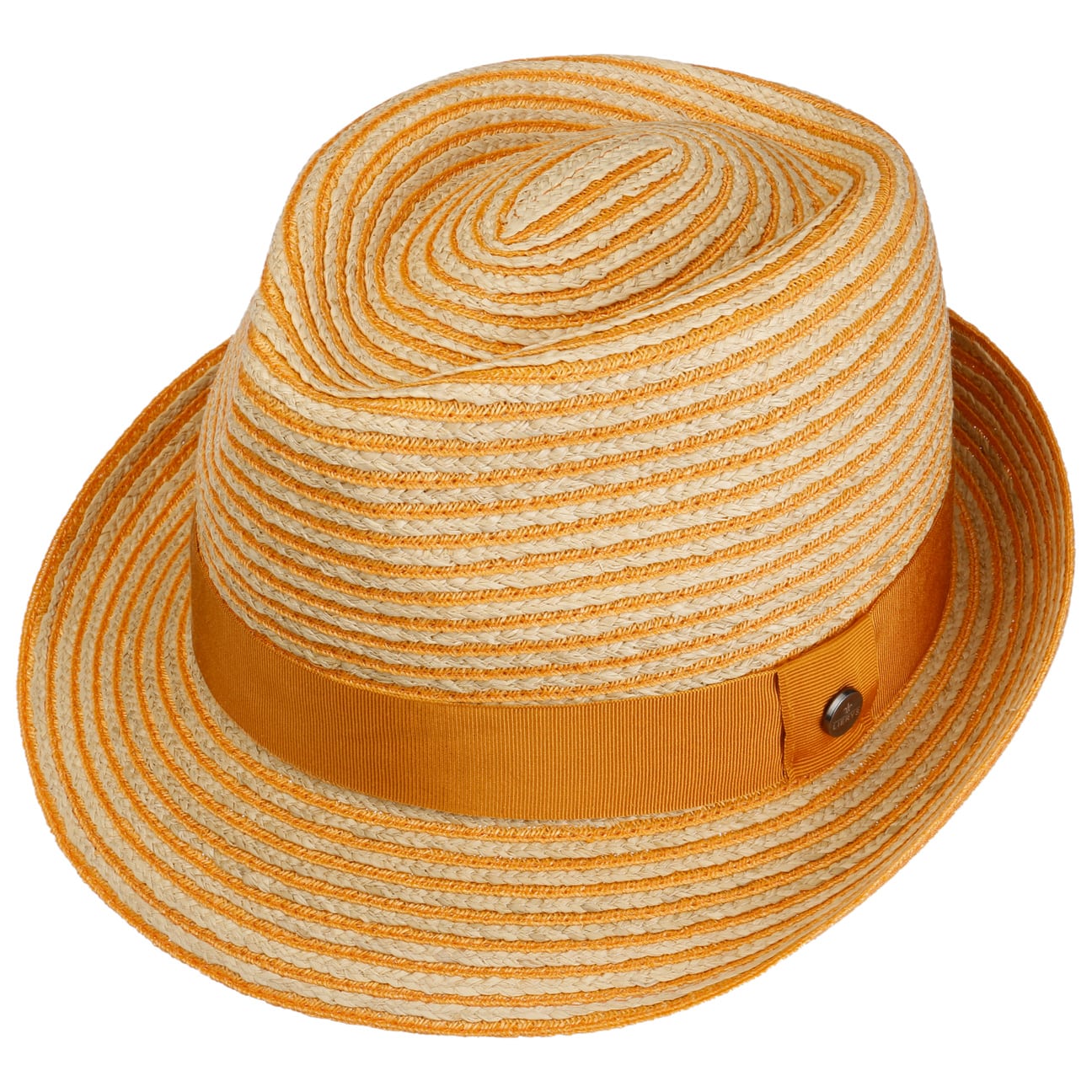 Light Twotone Trilby Straw Hat - JJ Hat Center ®