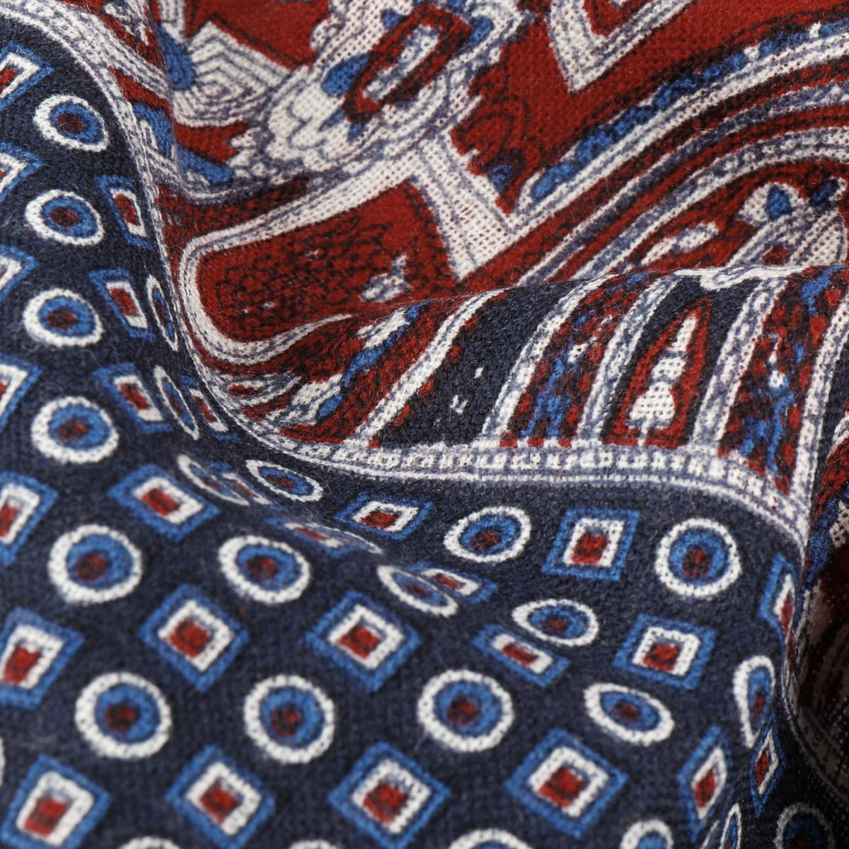 Four Colours Paisley Wool Scarf - JJ Hat Center ®